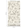 Tapeta dziecięca safari cream w pasach 280x53 cm 7