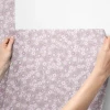 Tapeta dziecięca kwiaty mini stokrotki - różowa w pasach 280x53 cm 5