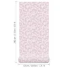 Tapeta dziecięca kwiaty mini stokrotki - różowa w pasach 280x53 cm 6