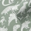 Tapeta dziecięca dinozaury - matcha w pasach 280x53 cm 4