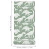 Tapeta dziecięca dinozaury - matcha w pasach 280x53 cm 7