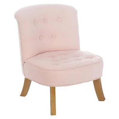 Fotelik Lniany Pudrowy Różowy Somebunny