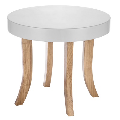 Stolik okrągły biały Somebunny