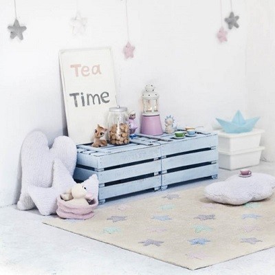 Lorena Canals Dywan do Prania w Pralce Tricolor Star Vanilla