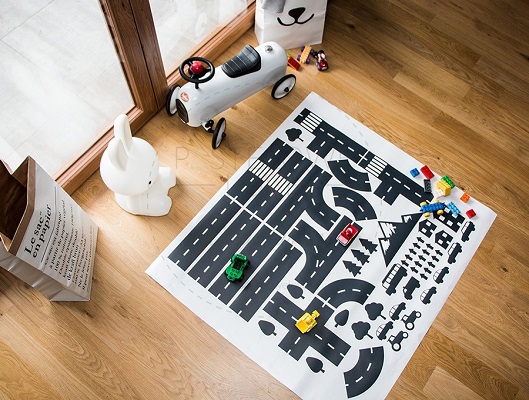 Naklejka na podłogę - tor dla aut 4