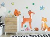 Naklejka na ścianę - leśni przyjaciele