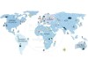 Naklejka na ścianę - mapa świata ice cold 4