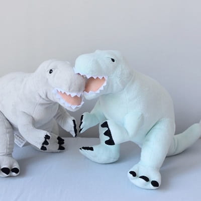 Pluszowy Dinozaur miętowy rozmiar L z imieniem Melootka 4