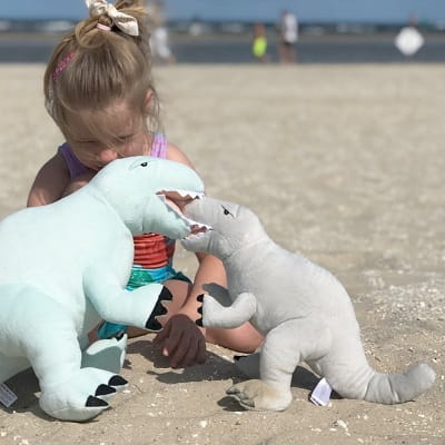 Pluszowy Dinozaur szary rozmiar L Melootka 4