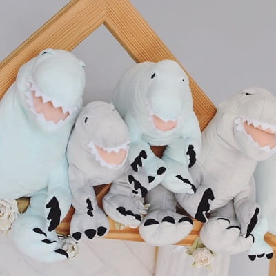 Pluszowy Dinozaur szary rozmiar L Melootka 5