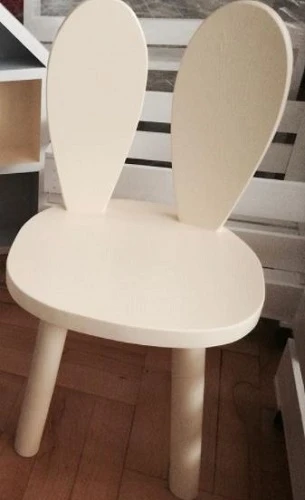 Bambooko drewniane krzesełko dziecięce Króliczek 11