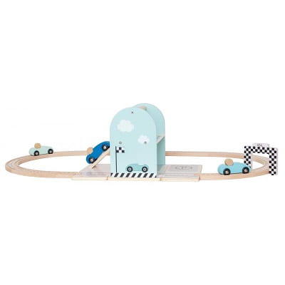 Drewniany tor wyścigowy z autami Jabadabado 3