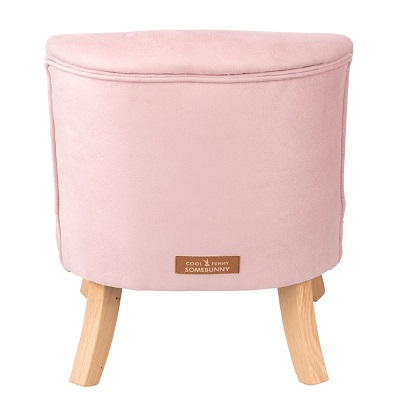 Fotelik Welur Karmelowy Róż Somebunny 3