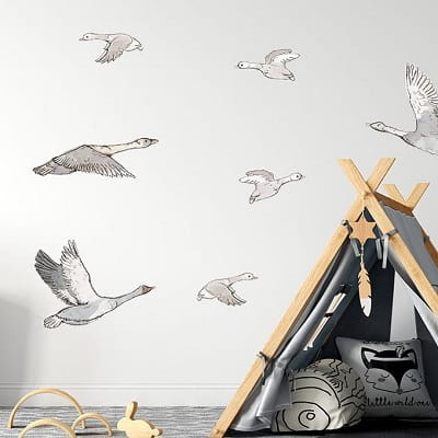 Naklejka na ścianę - gąski  1