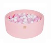 Suchy basen z piłeczkami (200 szt) pudrowy róż MeowBaby 6