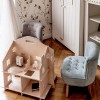 Drewniany domek dla lalek - składany, bezpieczny, bez śrubek 2