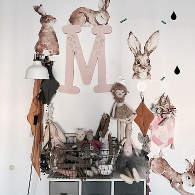 Naklejka na ścianę Happy Rabbits Wonderland Zestaw 5