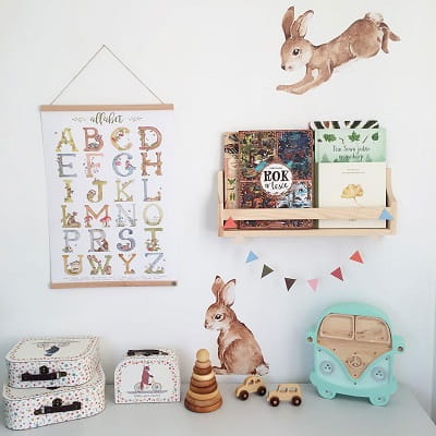 Naklejka na ścianę Happy Rabbits Wonderland Zestaw 6