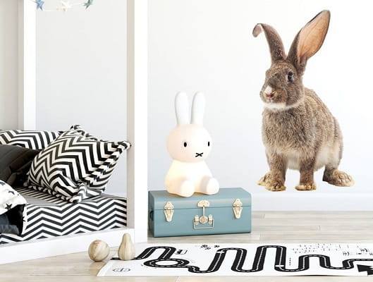 Naklejka na ścianę - królik Czesiu