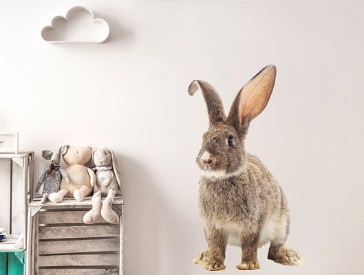 Naklejka na ścianę - królik Czesiu 1