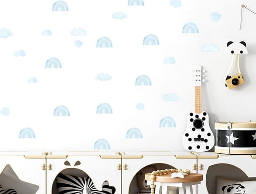 Naklejka ścienna mini tęcze niebieskie 4