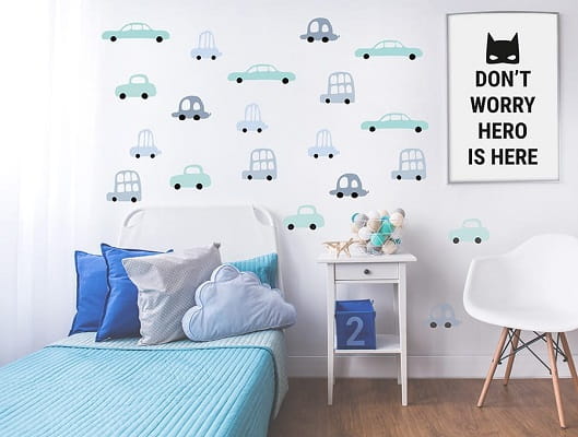 Naklejka ścienna autka 1