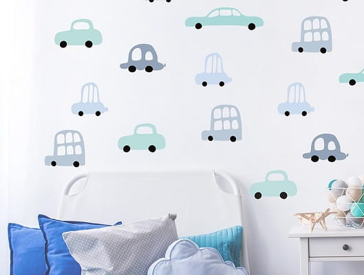 Naklejka ścienna autka
