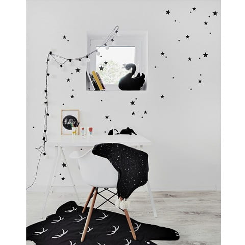 Naklejka ścienna Gwiazdki czarne 2