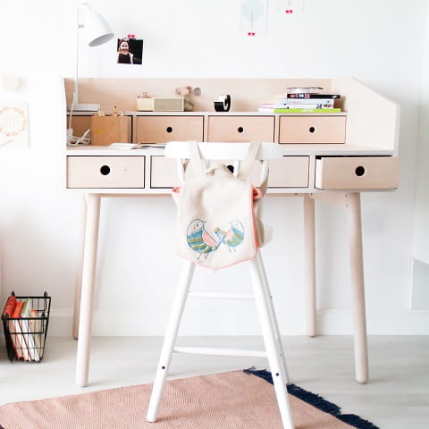 Biurko sekretarzyk dziecięcy River naturalny