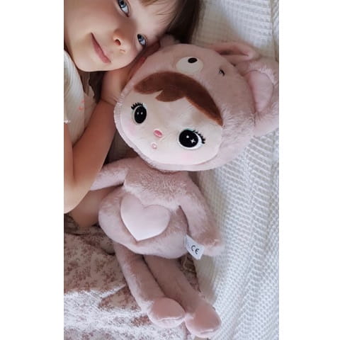 Lalka Metoo Miś z imieniem różowy 2