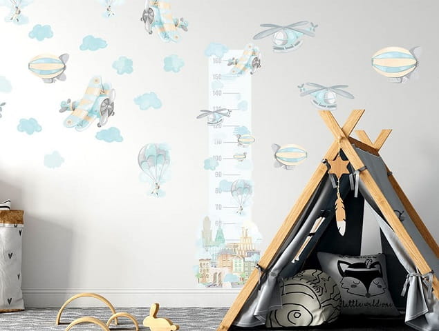 Naklejka na ścianę - samoloty 1