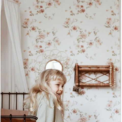 Tapeta dziecięca Floral Vintage Kwiaty 7