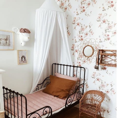 Tapeta dziecięca Floral Vintage Kwiaty 8