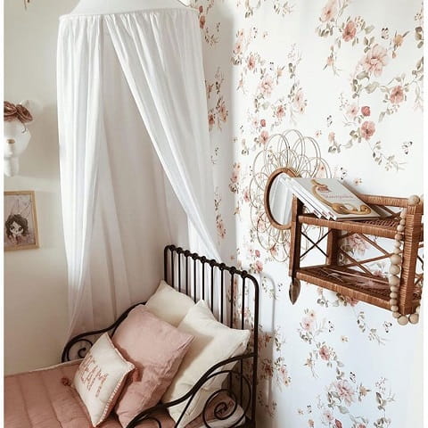 Tapeta dziecięca Floral Vintage Kwiaty 9