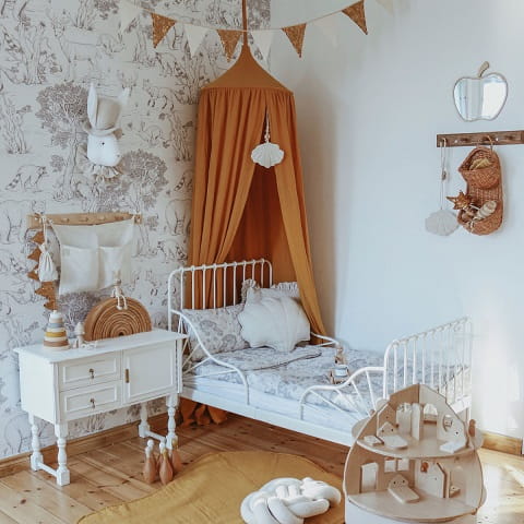 Tapeta dziecięca Animals White Zwierzęta 8