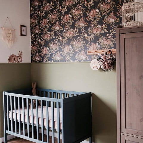 Tapeta dziecięca Sleepy Animals Granat śpiące zwierzęta 2