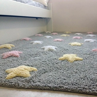 Lorena Canals Dywan do Prania w Pralce Tricolor Star Gris/Rosa 1