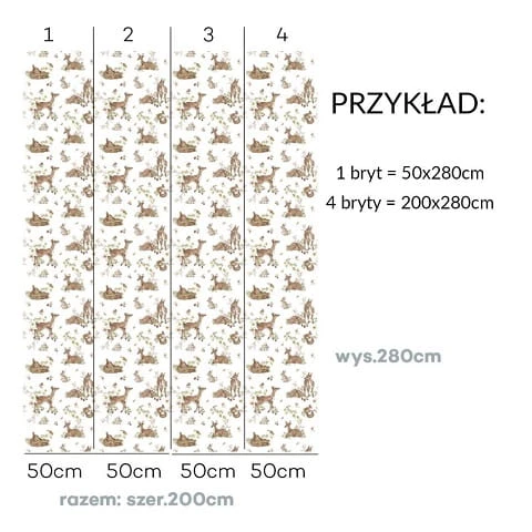 Tapeta dziecięca Polana Sarenek 3