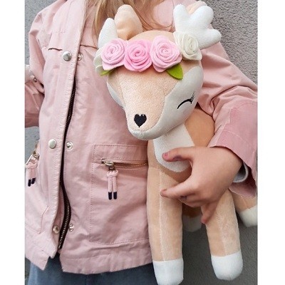 Pluszowa sarenka z kwiatuszkami duża Melootka 2