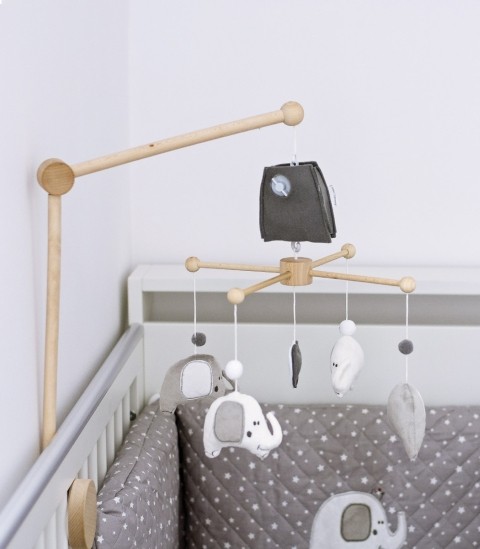 Słoniki - karuzela z obrotową pozytywką, Muzpony