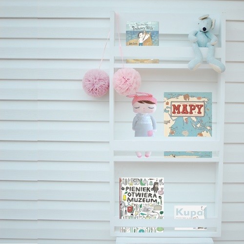 Półka na książki biblioteczka wąska Bambooko 1