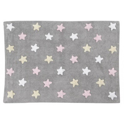 Lorena Canals Dywan do Prania w Pralce Tricolor Star Gris/Rosa 2