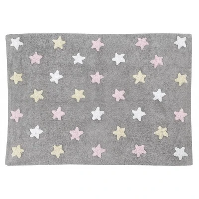 Lorena Canals Dywan do Prania w Pralce Tricolor Star Gris/Rosa 2