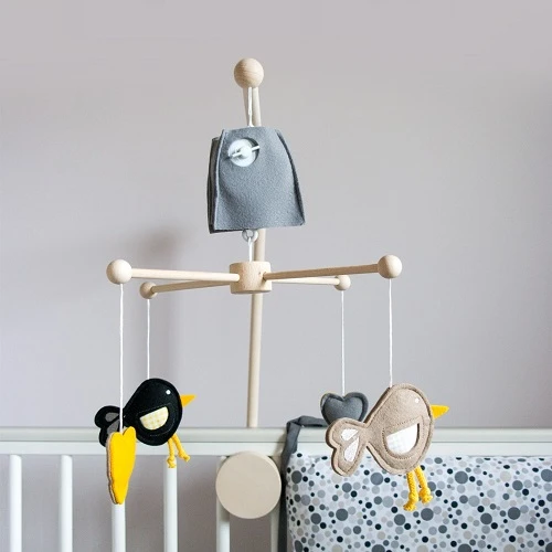 Wesoła Kompania - karuzela do łóżeczka z obrotową pozytywką Muzpony 2